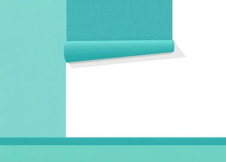 Pose de papier peint, rouleau et brosse à maroufler